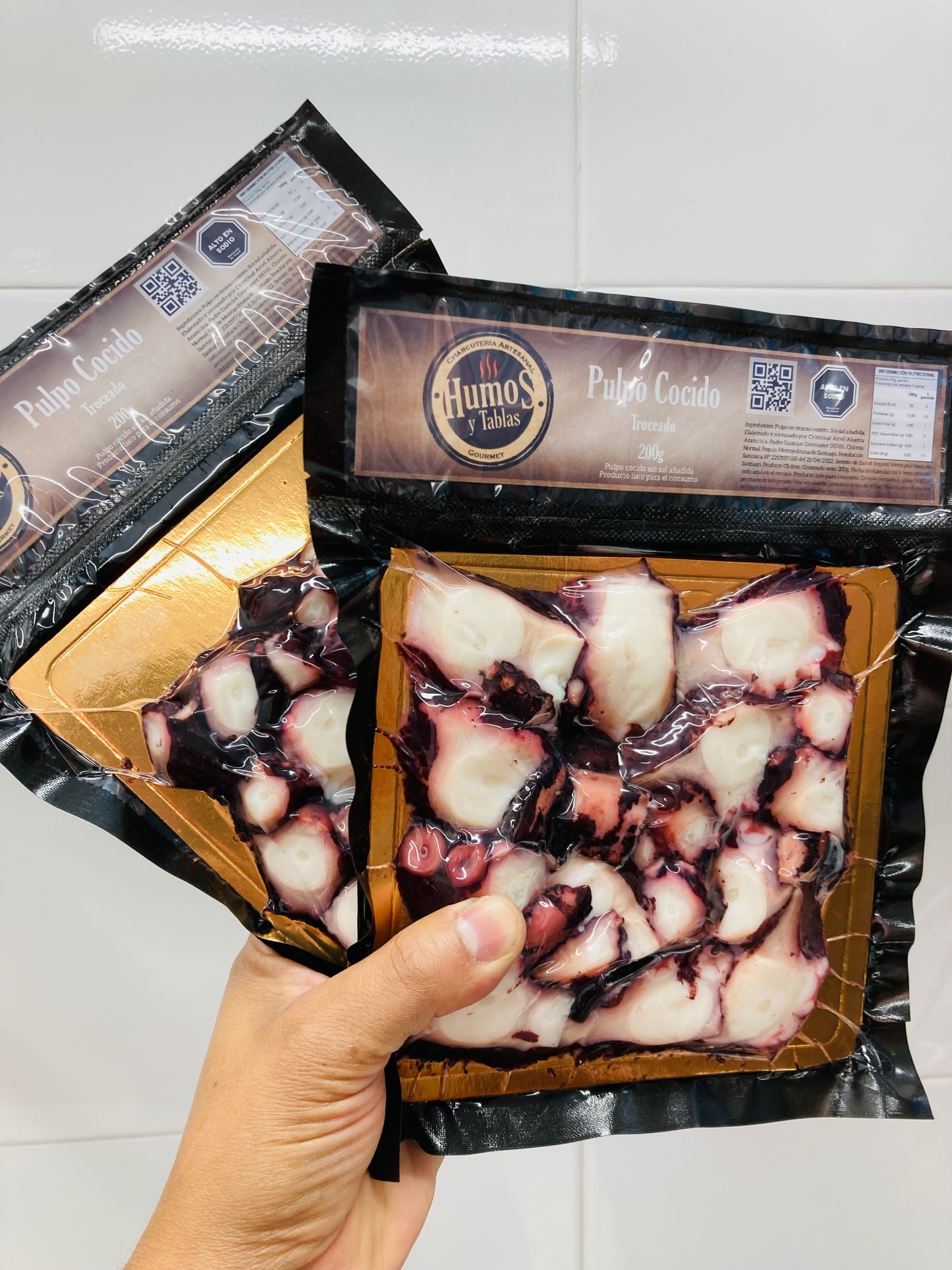 Pulpo ahumado